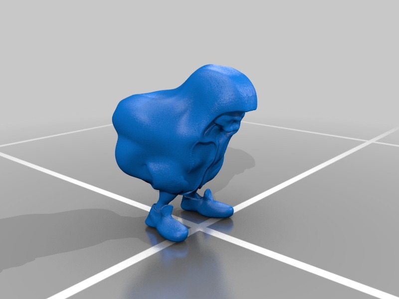 連帽衫人偶3D打印模型