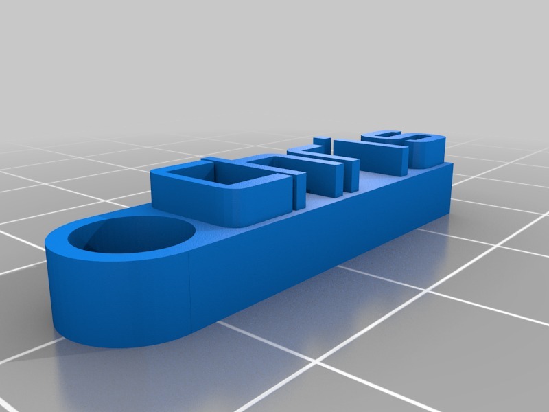 鑰匙扣 Chris3D打印模型