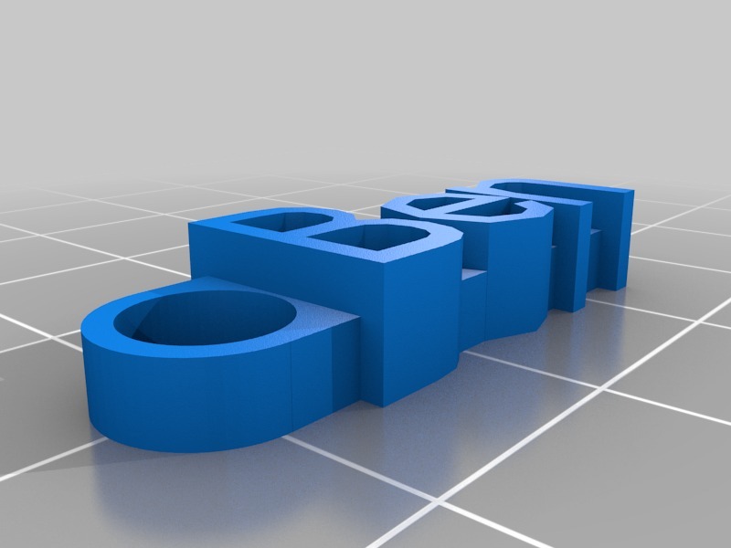 鑰匙扣 Ben3D打印模型