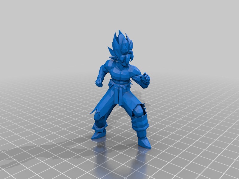 超級(jí)賽亞人3D打印模型