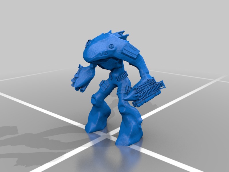 鯊魚機器人3D打印模型