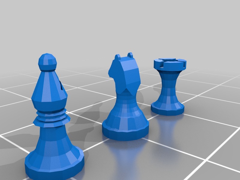 國(guó)際象棋3D打印模型