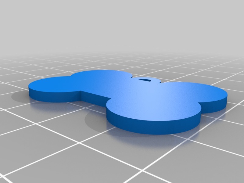 可愛骨頭形狀狗牌3D打印模型