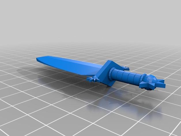 小黃人專用迷你小寶劍3D打印模型