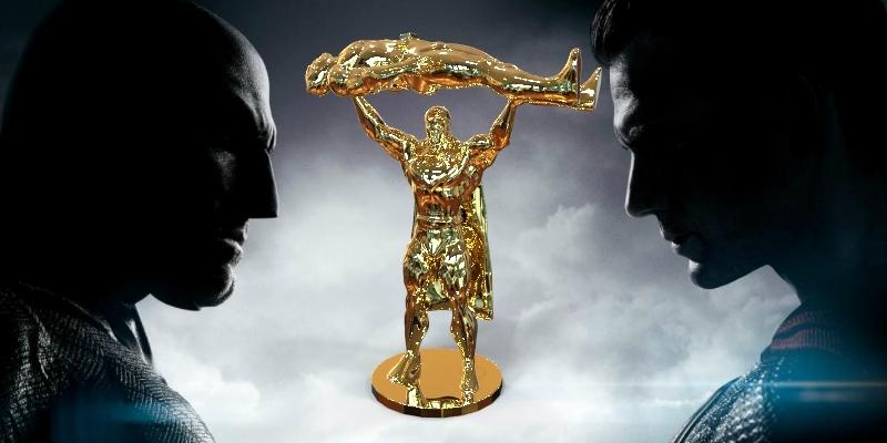 超人舉起蝙蝠俠3D打印模型