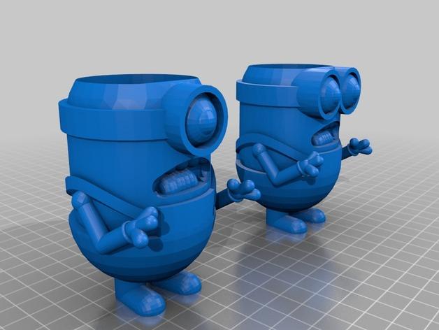 小黃人-牙刷架3D打印模型