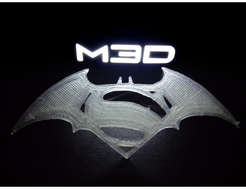 蝙蝠俠vs超人logo3D打印模型