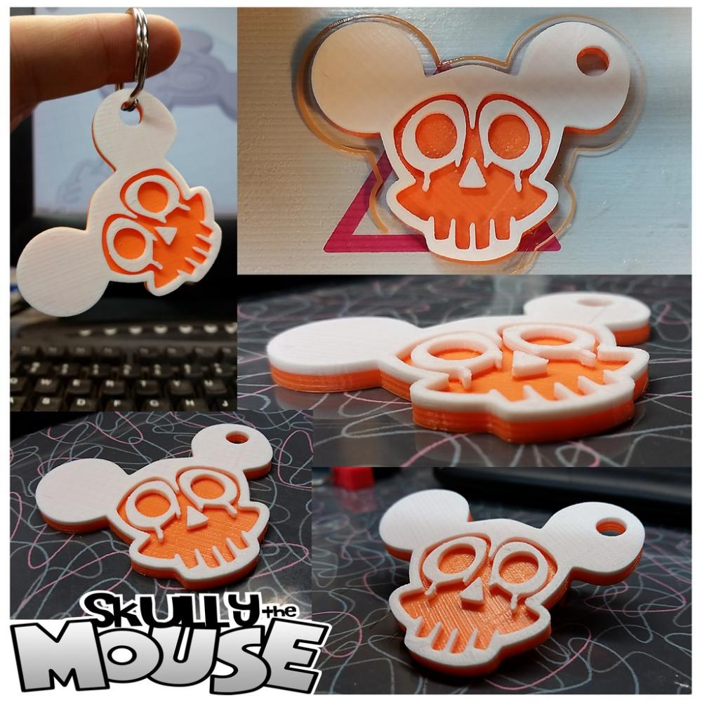 骷髏頭米奇3D打印模型