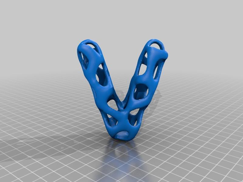 A~Z 26個立體鏤空字母3D打印模型