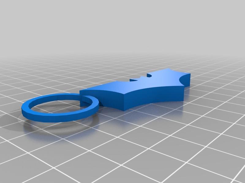 蝙蝠俠鑰匙扣3D打印模型