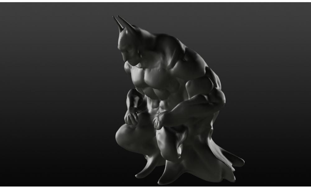 等待版蝙蝠俠3D打印模型