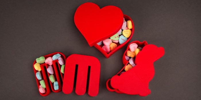 心形儲物盒3D打印模型