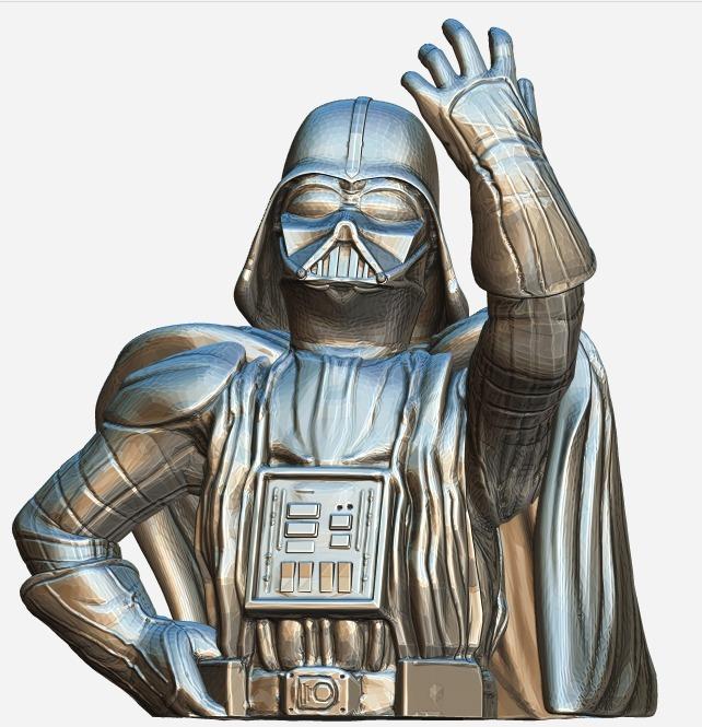 黑武士舉手版3D打印模型