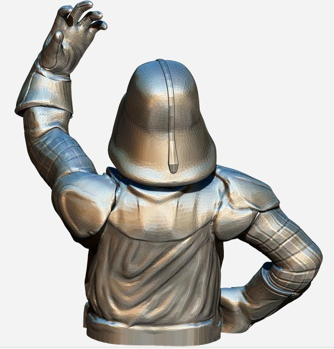 黑武士舉手版3D打印模型