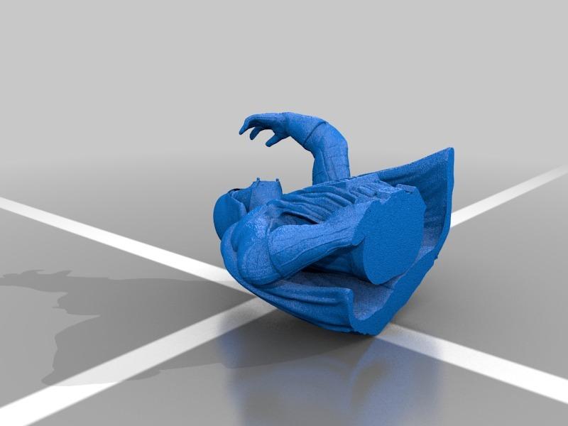 黑武士舉手版3D打印模型