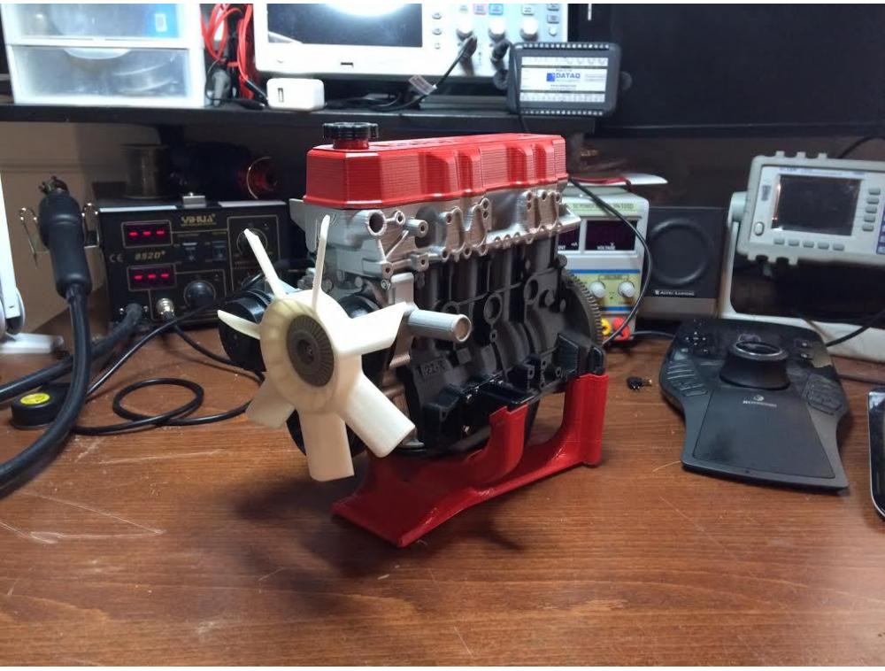 豐田4缸發(fā)動(dòng)機(jī)3D打印模型