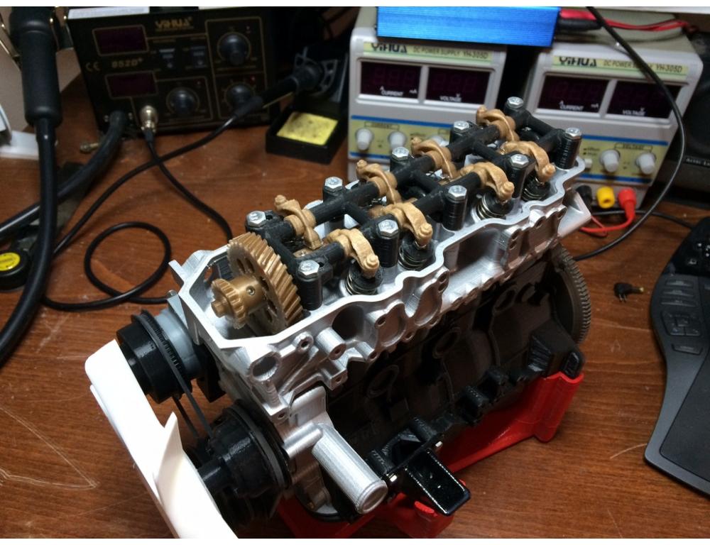 豐田4缸發(fā)動(dòng)機(jī)3D打印模型