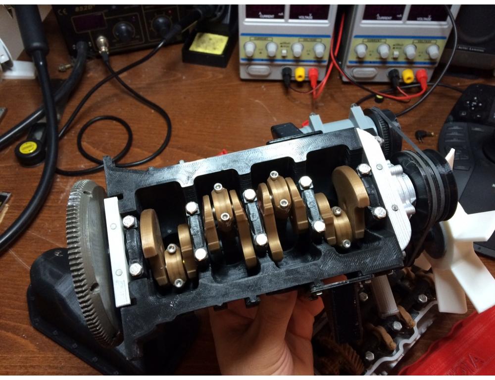 豐田4缸發(fā)動(dòng)機(jī)3D打印模型