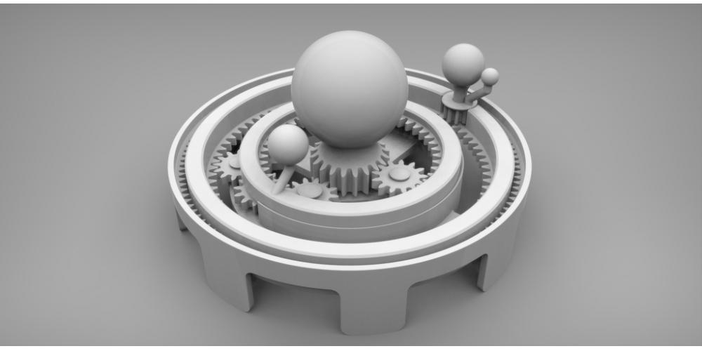 太陽系儀3D打印模型