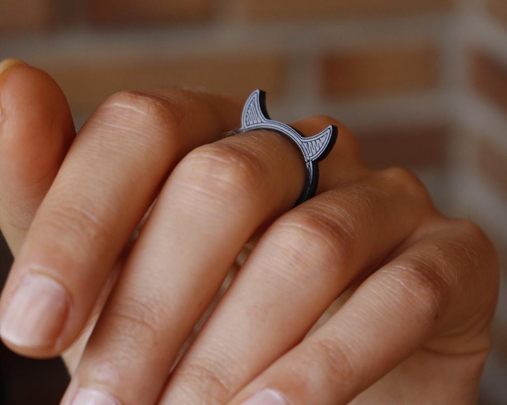 小惡魔戒指3D打印模型