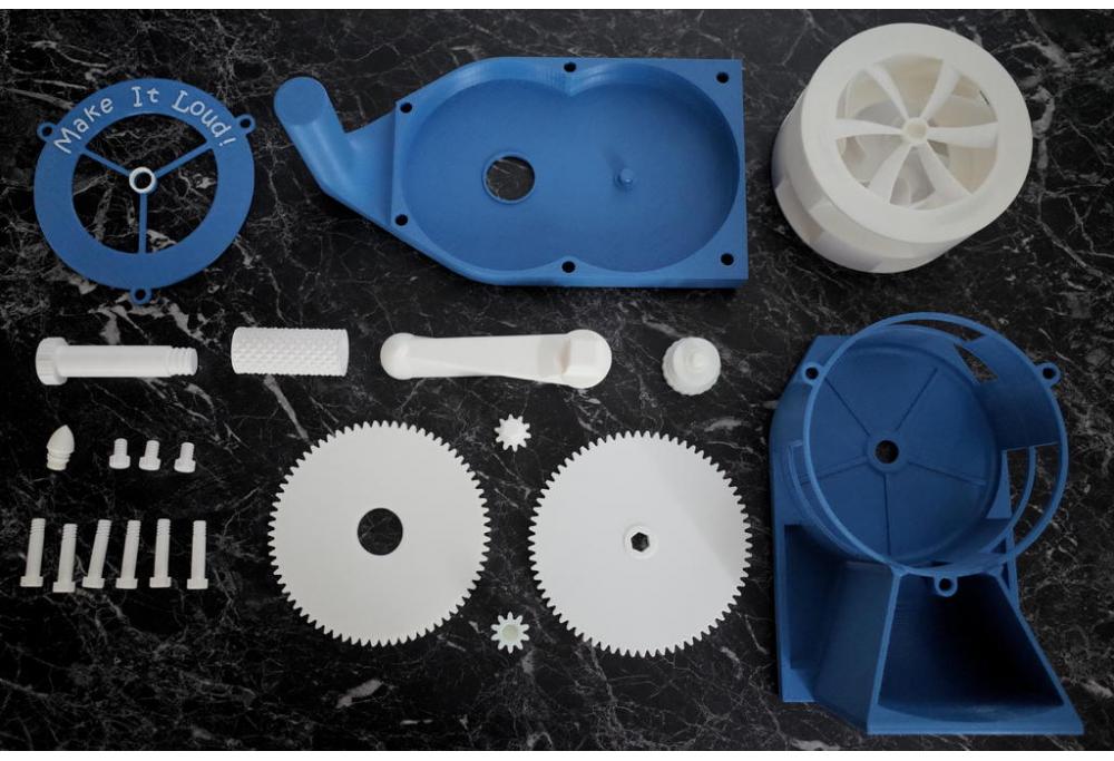 防空警報(bào)-手動(dòng)曲柄版3D打印模型