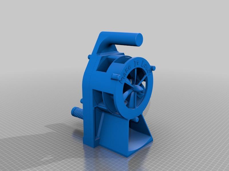 防空警報(bào)-手動(dòng)曲柄版3D打印模型