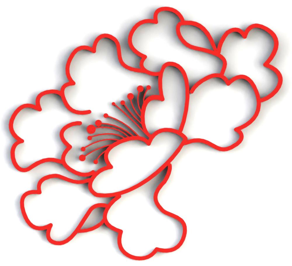 櫻花3D打印模型