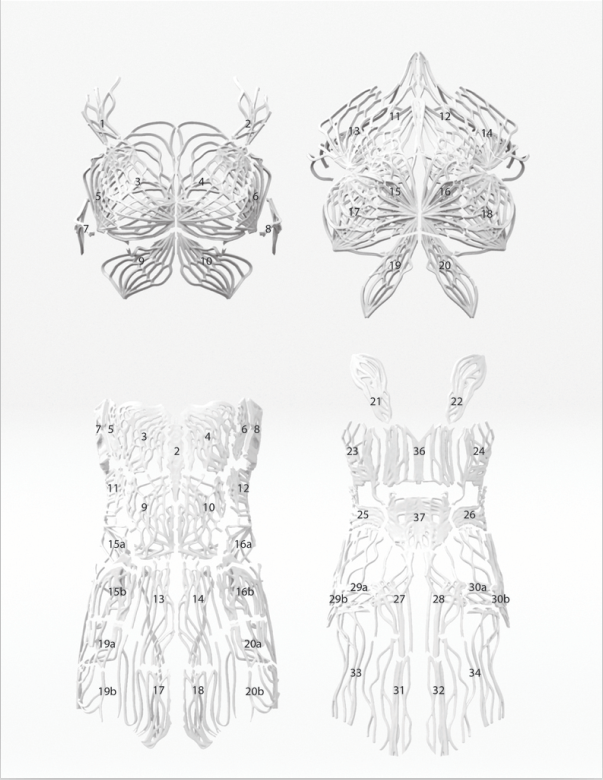 3D打印鏤空禮服長裙3D打印模型