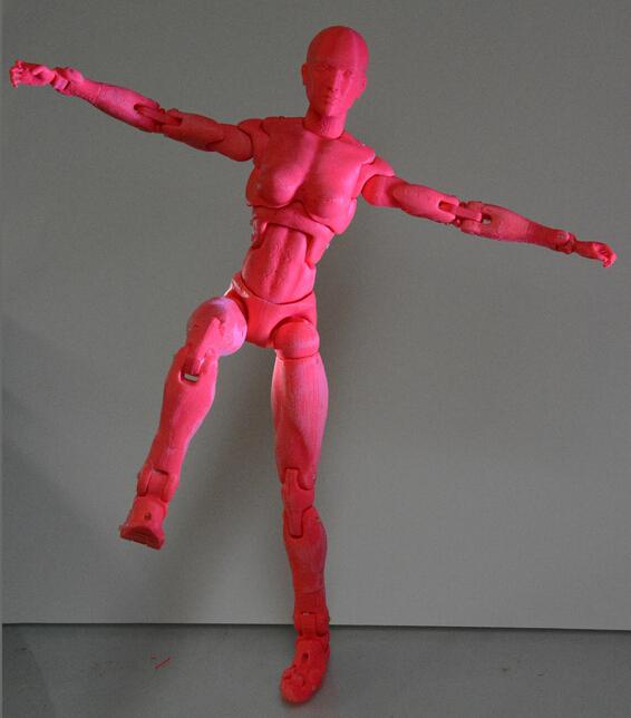 女性機(jī)器人3D打印模型