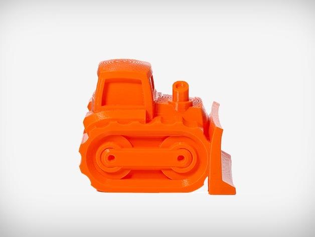 推土機玩具3D打印模型