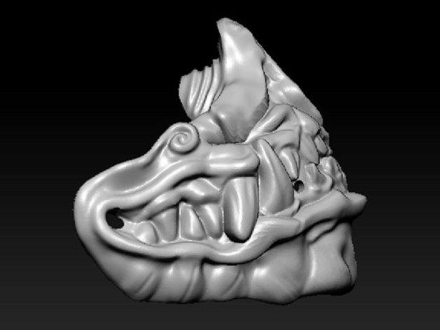 蝙蝠龍面具3D打印模型