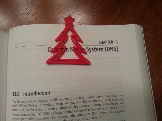 圣誕樹書簽3D打印模型