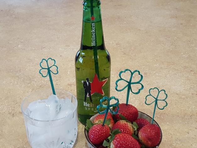 幸運(yùn)草調(diào)酒棒3D打印模型