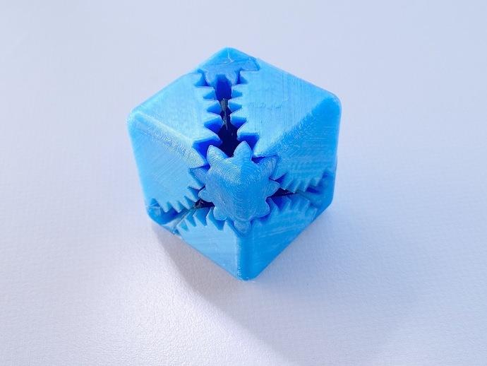 立方體齒輪3D打印模型