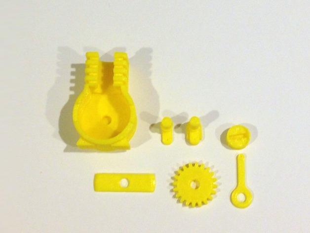 單缸引擎模型3D打印模型