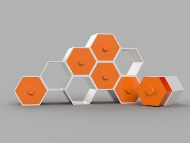 六邊形抽屜3D打印模型