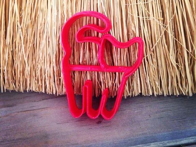 貓餅干模具3D打印模型