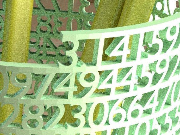 數(shù)字鏤空筆筒3D打印模型