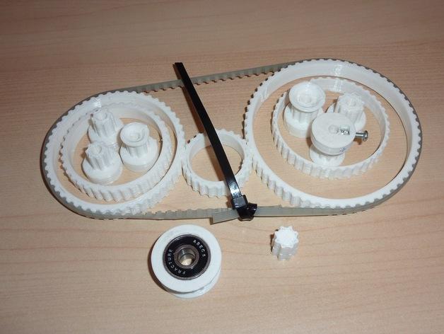 滑輪3D打印模型