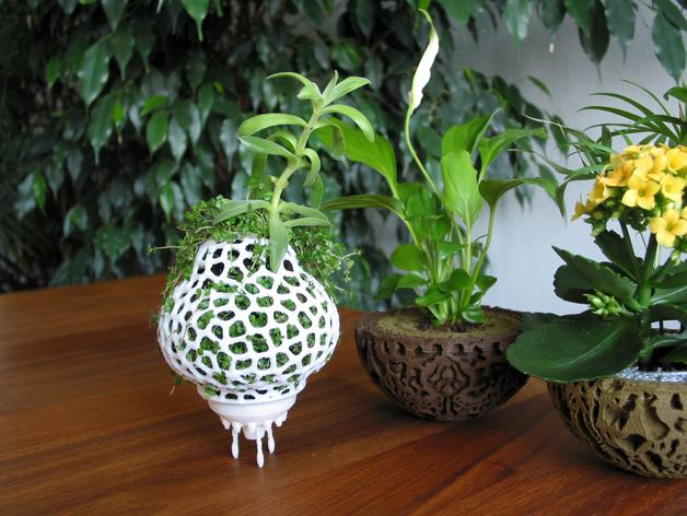 植物空間的火箭3D打印模型