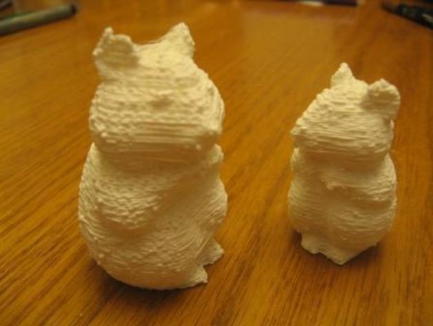 地鼠雕像3D打印模型