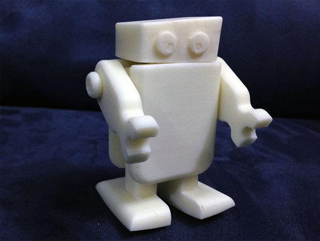 行走的機器人3D打印模型