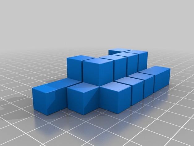 方塊玩具3D打印模型
