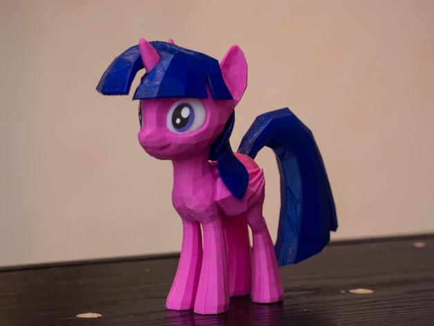 暮光閃閃獨角獸小馬兒3D打印模型