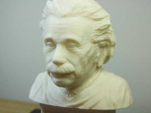 阿爾伯特愛因斯坦的半身像3D打印模型