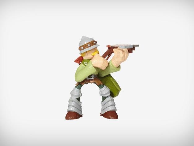 格拉斯頓伯里的龍之贊恩射手3D打印模型