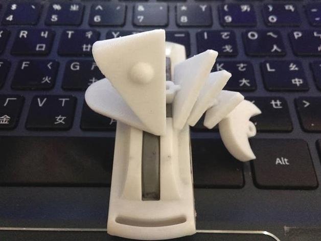 立體的魚3D打印模型