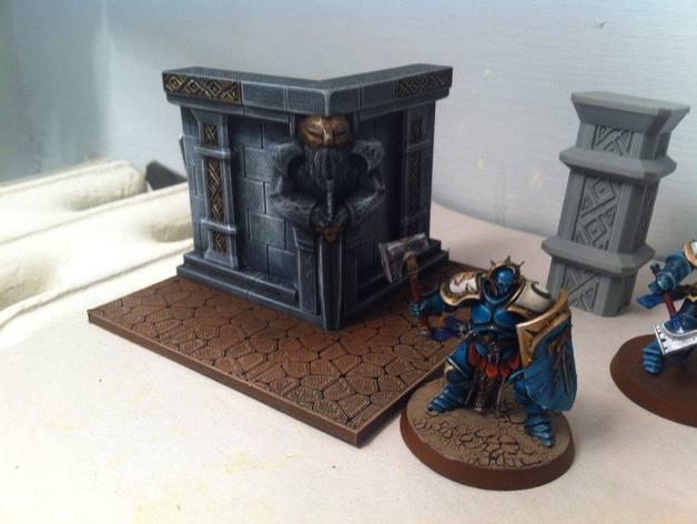 矮人大廳模擬3D打印模型