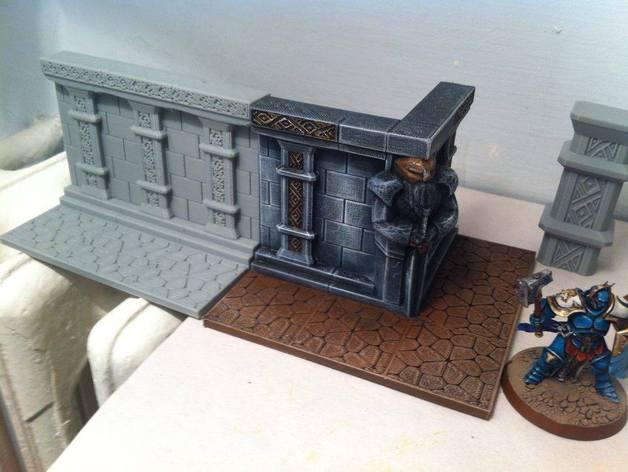 矮人大廳模擬3D打印模型