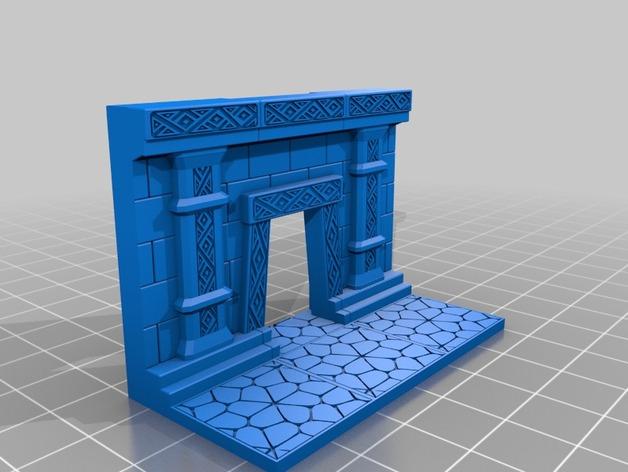 矮人大廳模擬3D打印模型